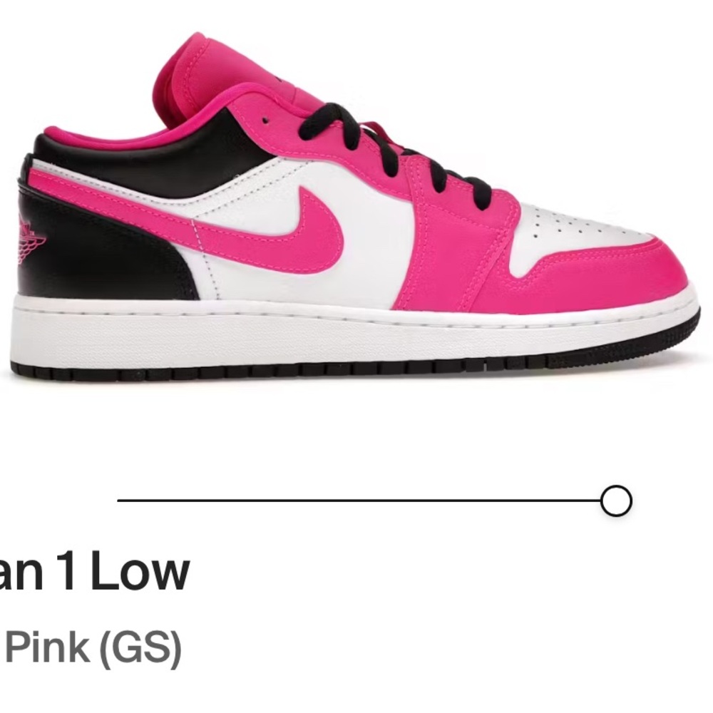 Jordan Air 1 Low Kids Sneakers - Pink, Black, White